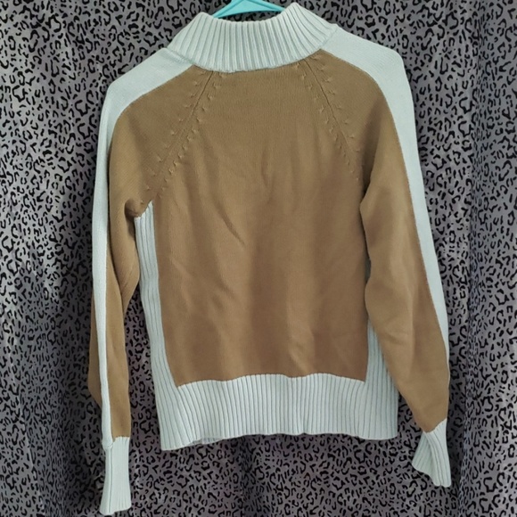 Athleta Sz M full zip sweater flower design - Picture 6 of 8